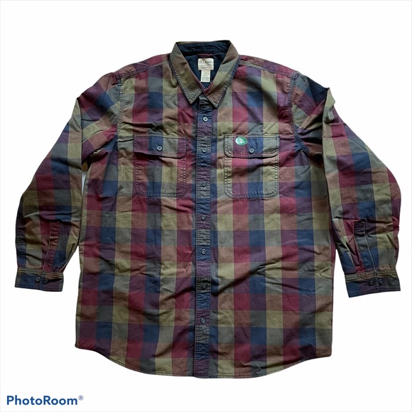 L.L. Bean Shirts Nwt Ll Bean Flannel Lined Hurricane Shirt Size Xlt